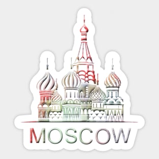 MOSCOW St. Basil's Cathedral Sticker